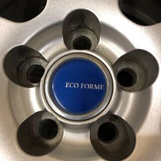 BS ECO FORME エコフォルム 社外ホイール 15インチ 4本 6J5HPCD100+45 プリウス ウィッシュ等 トヨタ純正ナット必須　(VHG98) クレジットカード QR決済可能
