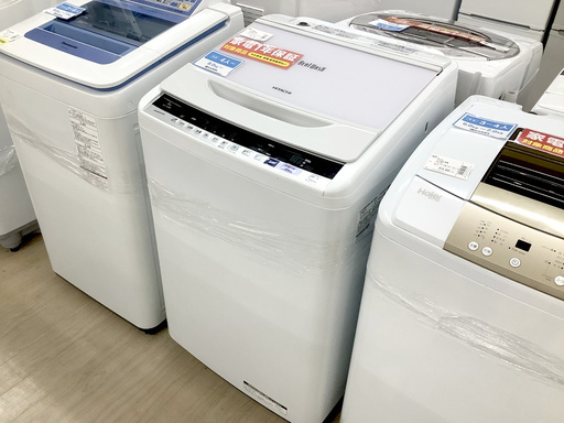 安心の1年保証付！2018年製 8.0kg HITACHI(日立)「BW-V80B」全自動洗濯機です！