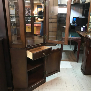 JF00665 コーナー飾り棚 カリモク Direttore