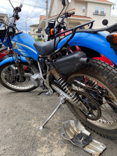 ホンダ TL125 フィールドトリッパー 白/青 前後タイヤほぼ新品