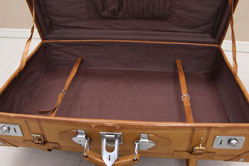 レザーアンティークトランク メンズ 茶 キャメル 本革 インテリア 本皮