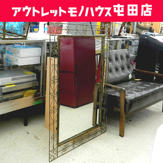 ミラー/鏡 アイアン 鏡 美容室 アンティーク調 ☆ PayPay(ペイペイ 