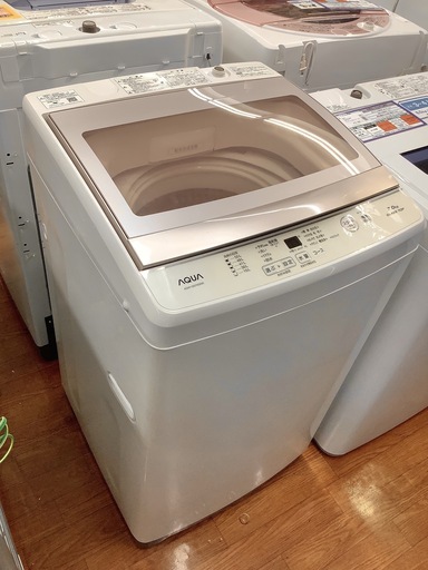 AQUA 全自動洗濯機！安心の一年保証付き！