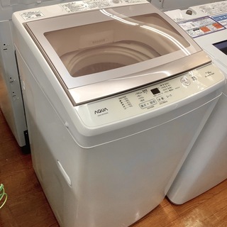 AQUA 全自動洗濯機！安心の一年保証付き！