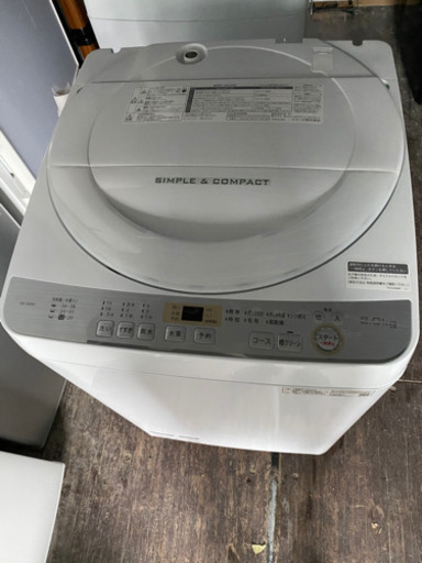 No.357 SHARP 6kg洗濯機　2019年製　近隣配送無料