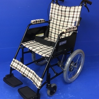 【売約済】介助式車いす　標準型　KL16-38B　カワムラサイクル　車イス　車椅子の画像