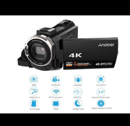 Andoer HDV-534K デジタル 4K ビデオカメラ