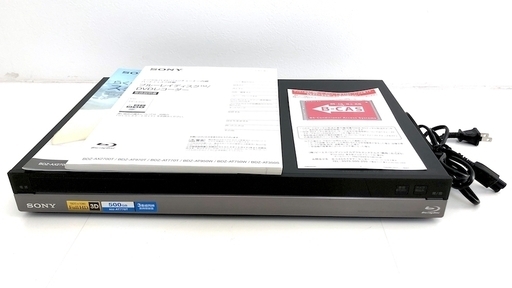 SONY ブルーレイレコーダー BDZ-AT770T 3番組同時録画/500GB