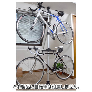 【お譲りする方決まりました】突っ張り式　自転車スタンド　ポール型