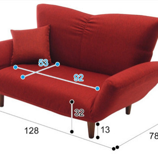 交渉中★ニトリのソファ☆赤色☆画像スワイプ