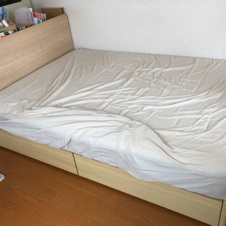 取引先決定ニトリ引き出し付きダブルベット