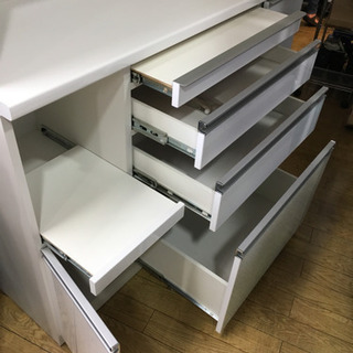 8/11 値下げ! 松田家具 アーバンStyle 2面ワイドレンジボード ハイカウンター 日本製 国産 定価約11万円