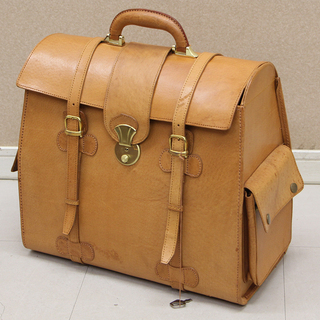 レザーアンティーク風トランク 茶 本皮 インテリア 本革 カバン 旅行