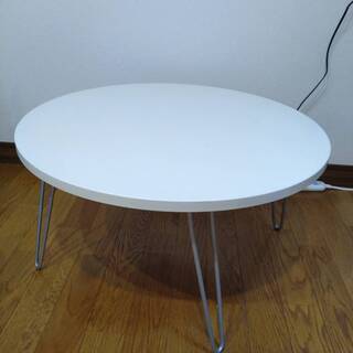 ローテーブル 丸形 白 直径60cm 