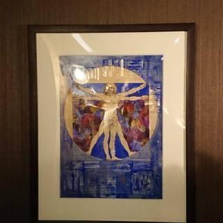 SALE!!個展時の半額です】現代アート絵画 (額装済み)