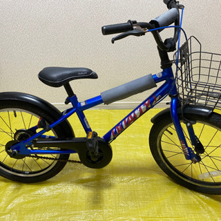 デューリー　18インチ　カゴ、補助輪付き　あさひBMXスタイル自...