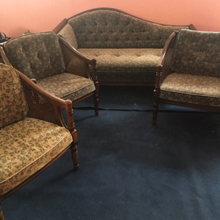 アンティークチェアー、テーブル5点セット