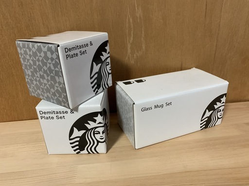 ⭐️スターバックス グラスマグ セット×１ ⭐️ スターバックス デミタス\u0026プレートセット×２   ✨