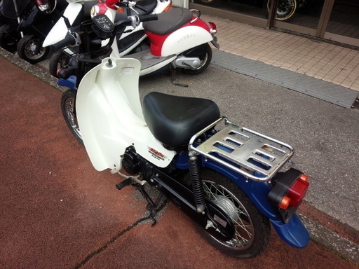NO.3340 バーディー50FI 4サイクルFI車 3速 ブルー&ホワイト ☆彡 4