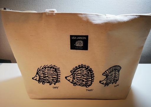 Lisa Larson リサラーソン ハリネズミ柄エコバッグ 大 あこま 亀戸の生活雑貨の中古あげます 譲ります ジモティーで不用品の処分