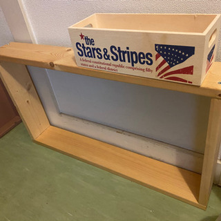 【お取引き中】DIY ハンドメイド　木枠　小物置きの台