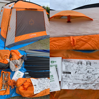 ★家族最適&早い者勝ち★美品★ロゴスLogos　２点セット★ドームテント、スクリーン