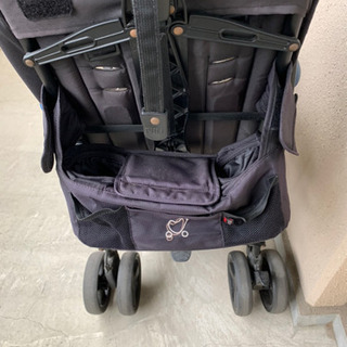 【美品】【中央区引き取り可】Kinderwagon 二人乗りベビーカー kinderwagon キンダーワゴン DUOシティHOP2 デュオシティホップ2