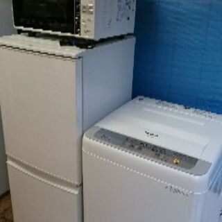 只今、商談中！！7月お買い得セット第三弾①！！シャープSJ-C14B-W 　2ドア冷凍冷蔵庫　137L つけかえどっちもドア 2017年製・パナソニック NA-F50B10　5.0Kg 全自動洗濯機　2017年製・HITACHI （日立）MRO-TT5 オーブンレンジ  2019年製 ・ニトリ　SN-3228　電子ケトル　2017年製 4点セット！！ 只今、商談中！！7月お買い得セット第三弾①！！シャープSJ-C14B-W 2