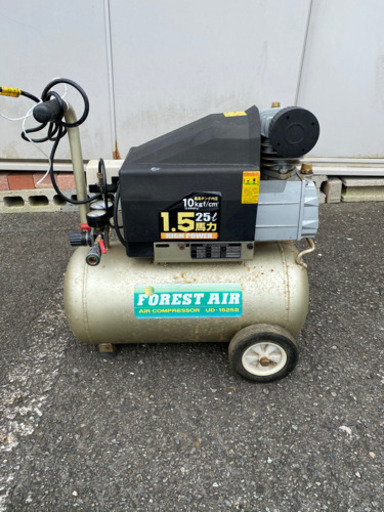 FOREST AIR エア－コンプレッサ UD-1525Ⅲ 中古　調子はとても良い！