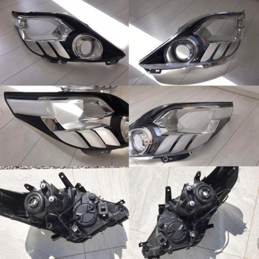 アルファード 20系 後期 ヘッドライト 左右２個×２セット AFS無し インナーシルバー&ブラック アルファード 20系 後期 ヘッドライト 左右2個×2セット AFS無し