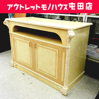 リビングボード イタリアン家具 アンティーク調 AVボード テレビ台 リビング収納 ☆ PayPay(ペイペイ)決済可能 ☆ 札幌市 北区 屯田