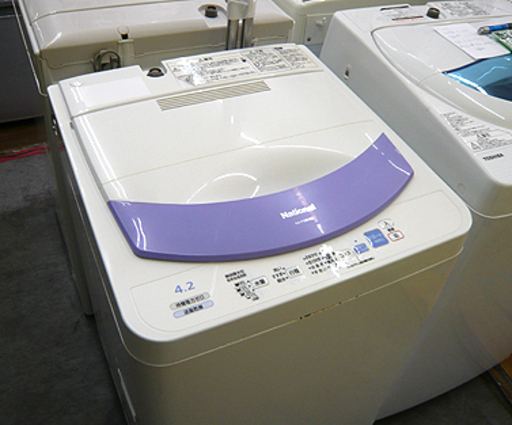 新作人気モデル 一人暮らし 単身 NA-F42M8B ナショナル 全自動洗濯機 2007年製 4.2kg 札幌 生活家電 本郷通店 National 洗濯機
