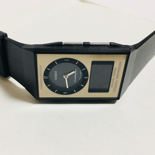 超希少　美品 SWATCH  スウォッチ CASIO カシオ ブラックラメ シリコンバンド