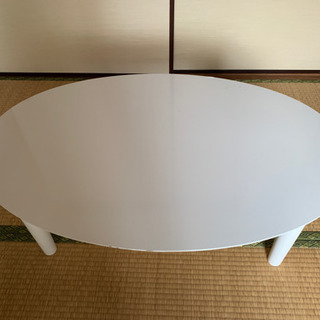 白い折り畳み式　センターテーブル