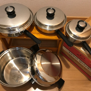 Amway アムウェイ 6Lシーチュパン、大フライパン、中、小ソース