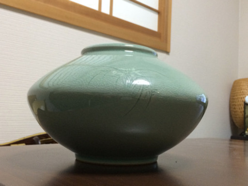高麗青磁 世昌窯 花器 壺