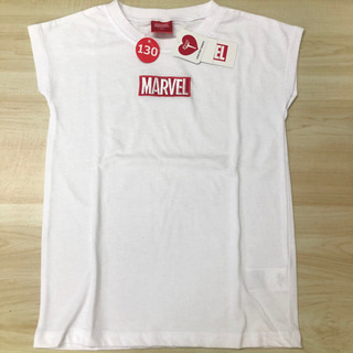 MARVEL シンプルホワイトTシャツ 130cm