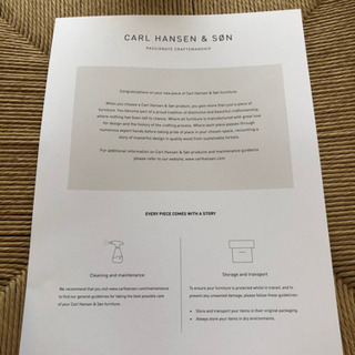 【新品未使用品】CARL HANSEN&SON（カールハンセン&サン）の Yチェア　2脚セット