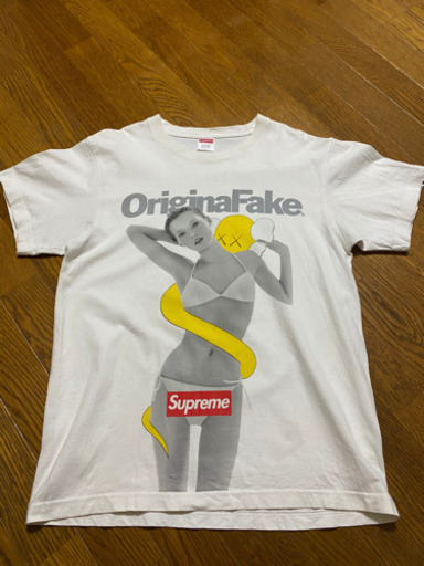 早い者勝ち！　SUPREME シュプリーム ×Original Fake オリジナルフェイク 代官山10周年記念ケイト・モスTシャツ Size【L】