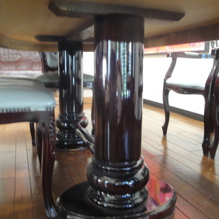 大理石テーブルセット　（6脚）