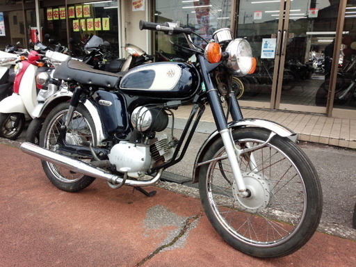 NO.3360　ＹＢ－１　２サイクル　クラッチ付き４速ミッション　ネイビー／ホワイト　☆彡