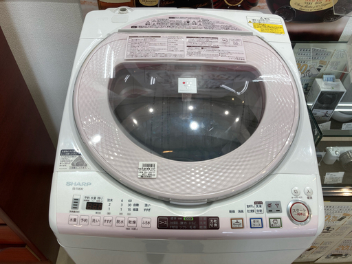 シャープ 8.0kg洗濯乾燥機  2014年製 ES-TX830-P