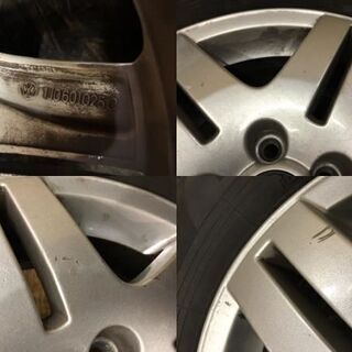 【YOKOHAMA PRACTIVA 195/65R15】夏 4本【VWゴルフ4 純正ホイール ワーゲン 15インチ 6J5HPCD100+38】2018年製 バリ溝　(VTN218) クレジットカード QR決済可能