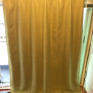 【ニトリ】ドレープカーテン緑　2枚セット(洗濯済) ※値下交渉可