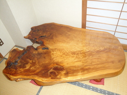 世界遺産 銘木 屋久杉 豪華無垢 一枚板 座卓　テーブル