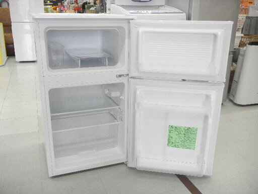 冷蔵庫 90L 2019年製 YAMADA YRZ-CO9G1 ホワイト 100Lクラス 2ドア 幅47.8×奥行50.9×85.2cm 苫小牧西店