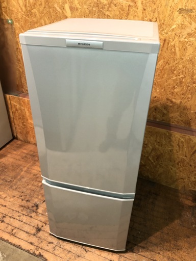 【管理KRR188】MITSUBISHI 2013年 MR-P15W 146L 2ドア 冷凍冷蔵庫