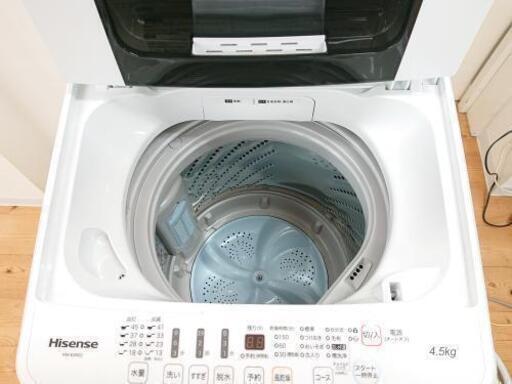 洗濯機   ハイセンス   HW-E4502   4.5kg   2019年製