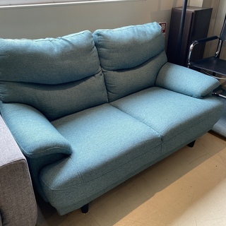 ニトリ ソファー 2P 2人掛け グリーン 中古品