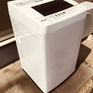 全自動洗濯機　HISENSE 4,5kg 殆ど未使用の良品を半額...